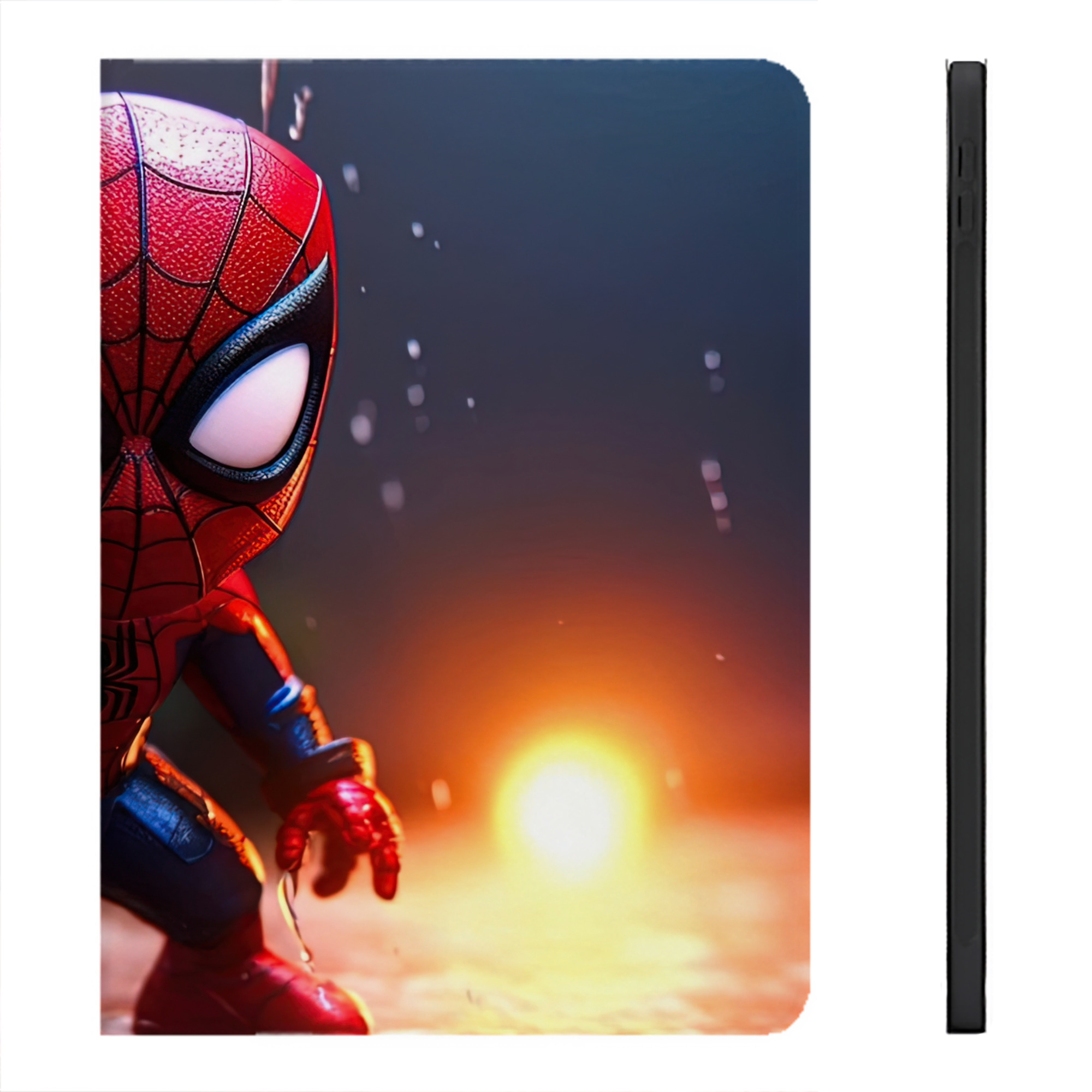（画像用） Spider Man スパイダーマン IPadケース ペンホルダー付き ブックスタイルデザイン